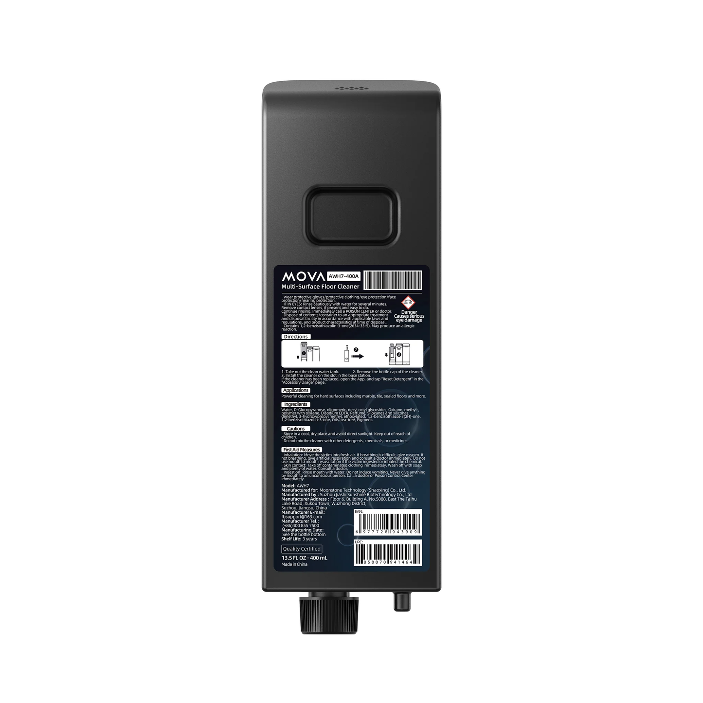 500ml Solution de nettoyage pour MOVA Z50 Ultra
