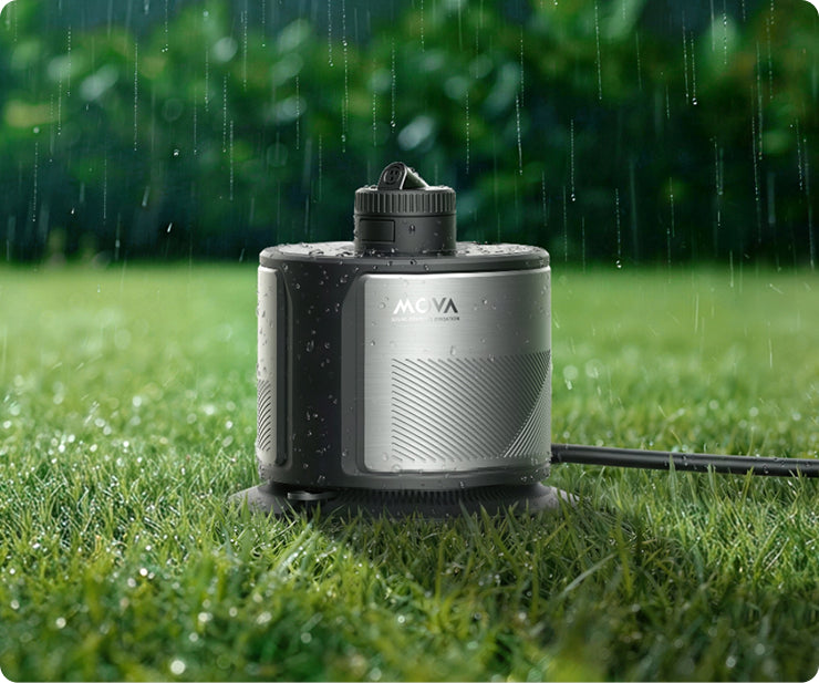 Réaction instantanée à la pluie : -