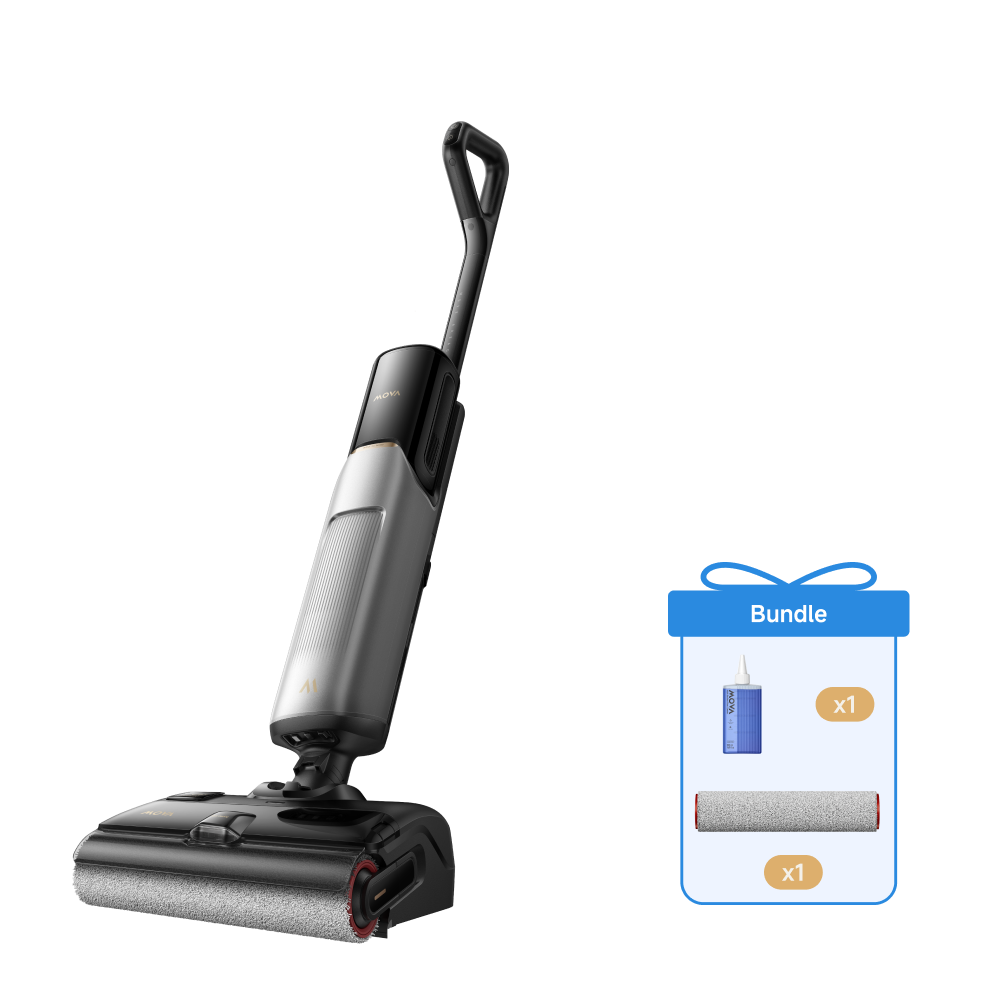 MOVA X4 Plus Aspirateur laveur + Liquide de nettoyage + Aspirateur laveur Brosse roulante