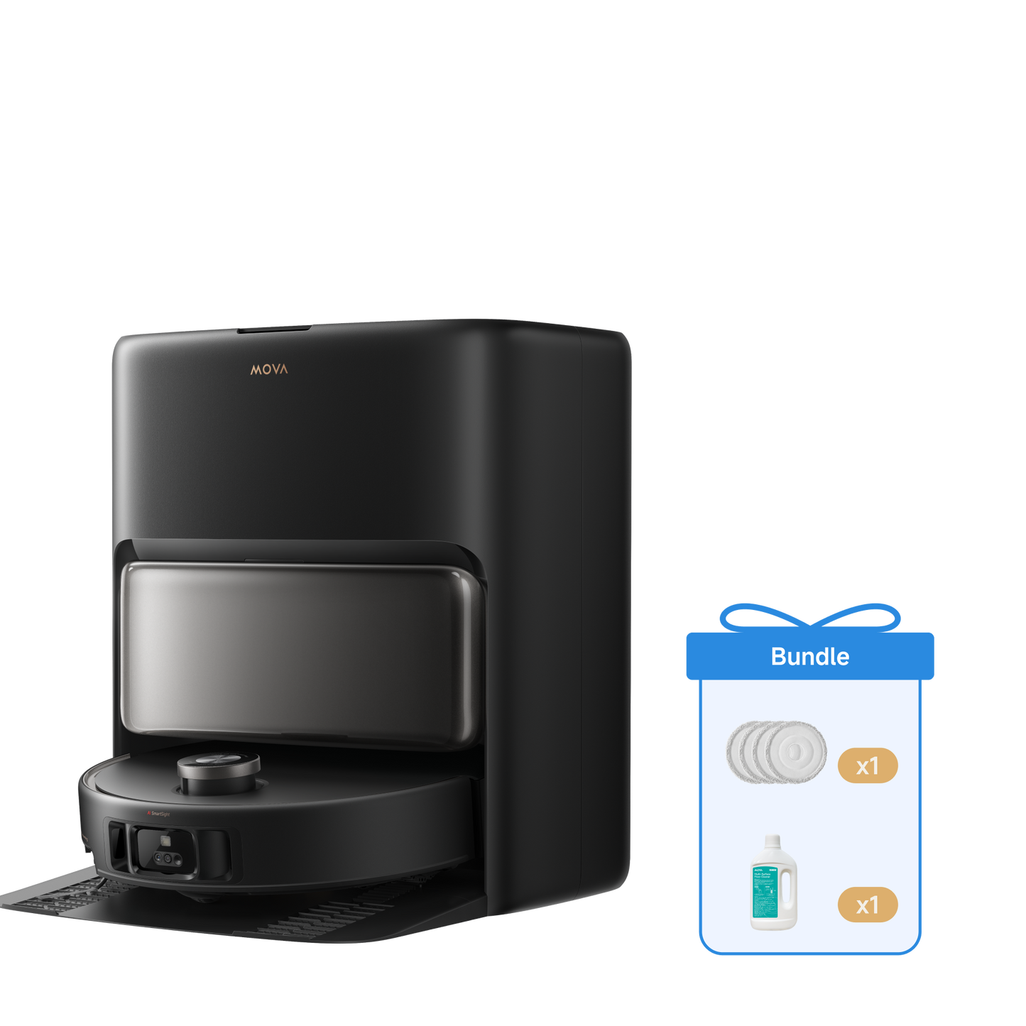 MOVA V50 Ultra Complete Robot aspirateur + Serpillière +1L Les Fournitures