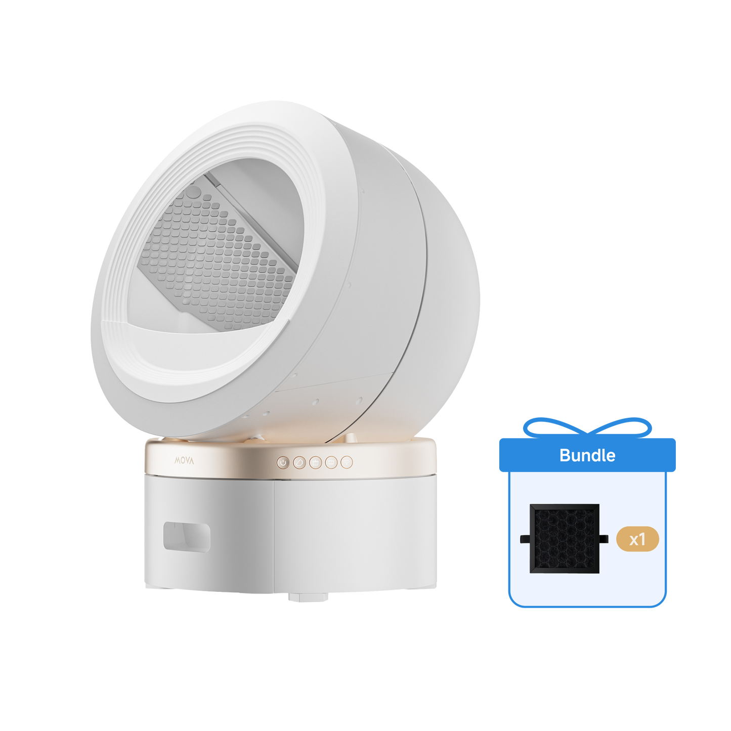 MOVA MeowgicPod LR10 Prime Litière autonettoyante pour chats + Filtre à air frais
