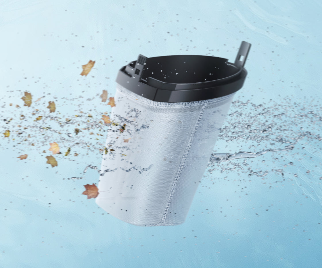 mova handler v10 sac filtre 300µm (capture les feuilles, le gravier et les insectes)