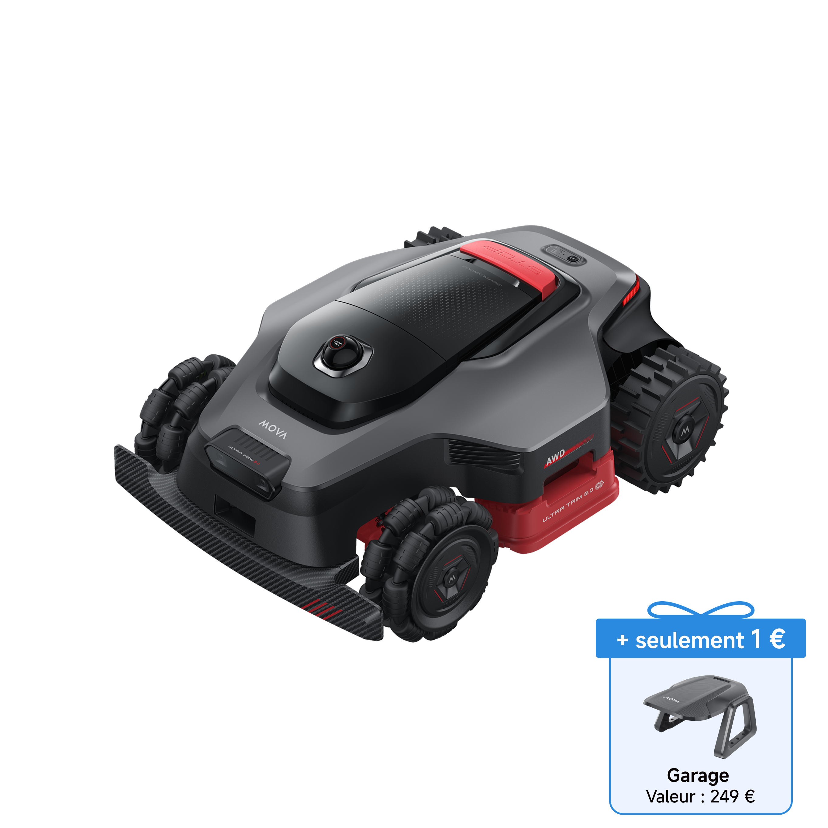 MOVA Robot tondeuse LiDAX Ultra AWD