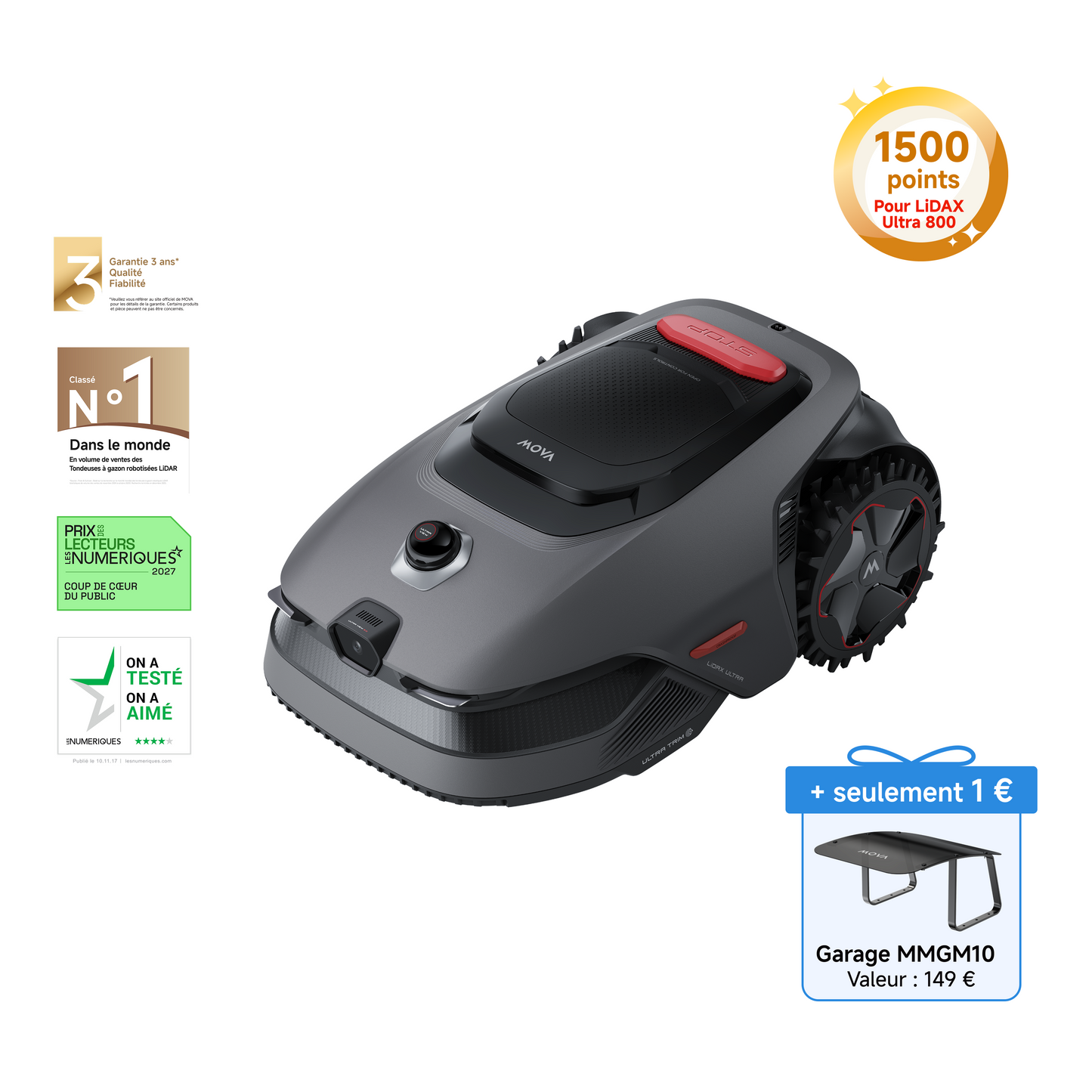 Robot Tondeuse MOVA LiDAX Ultra Series