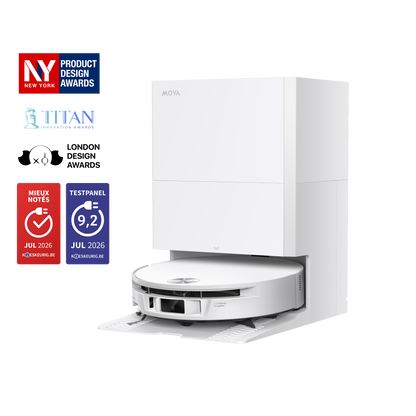 MOVA S70 Roller Robot Aspirateur Blanc