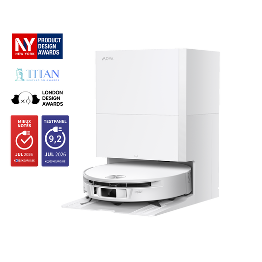 Dreame MOVA S70 Roller Robot Aspirateur Blanc