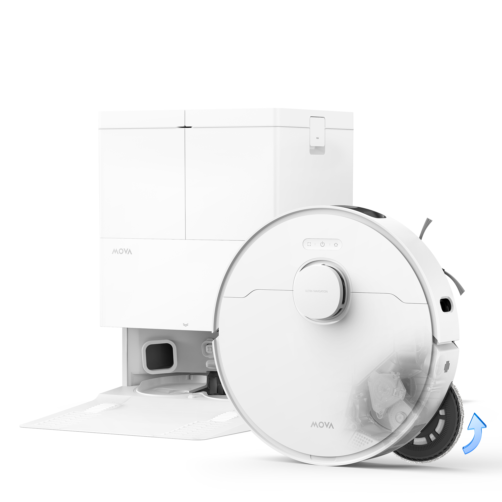 MOVA E50 Ultra Robot Aspirateur Blanc