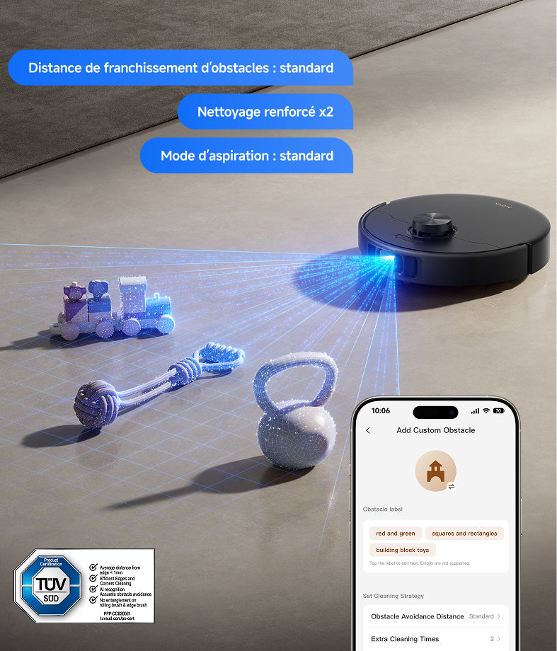 Évitement intelligent et contrôle via l’app - 
