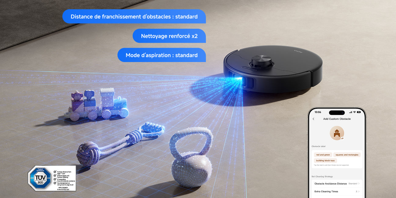Évitement intelligent et contrôle via l’app - 