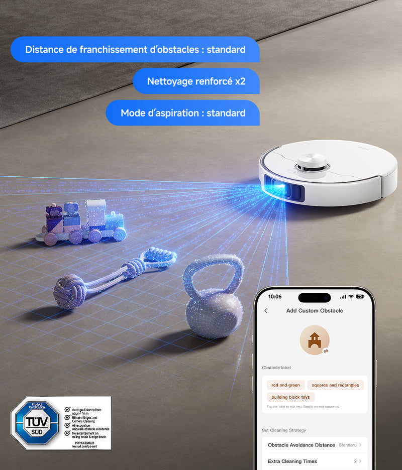 Évitement intelligent et contrôle via l’app - 