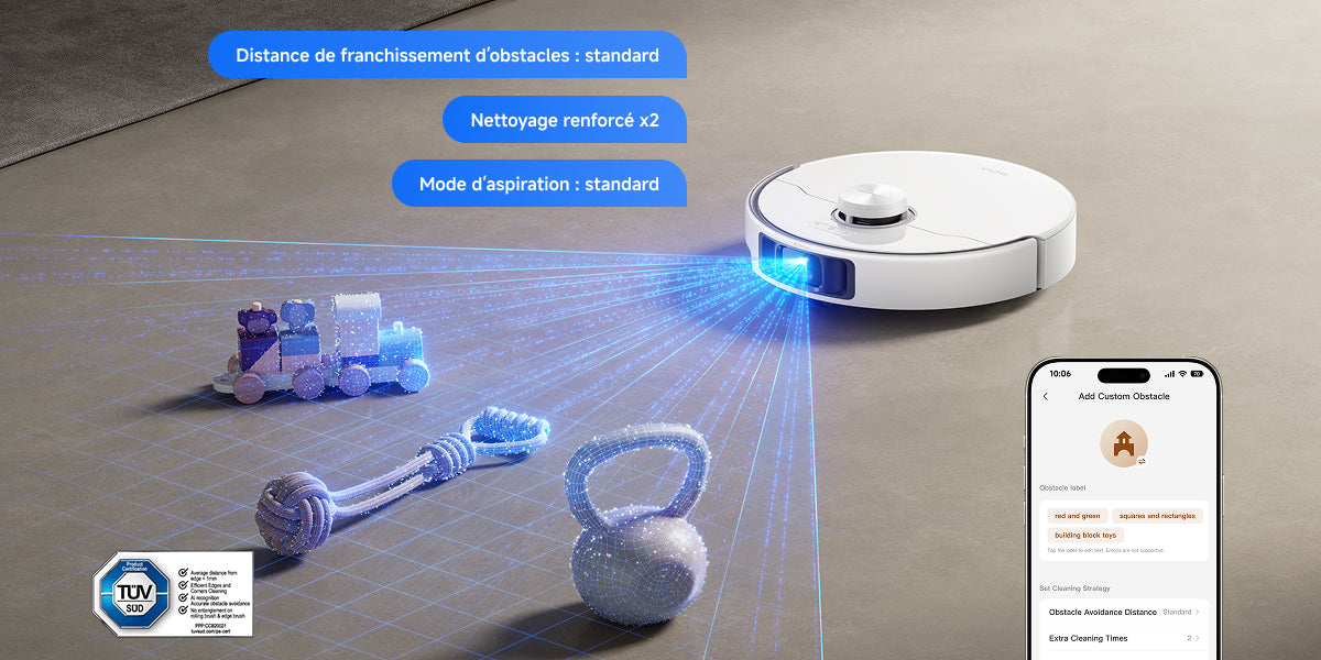 Évitement intelligent et contrôle via l’app - 