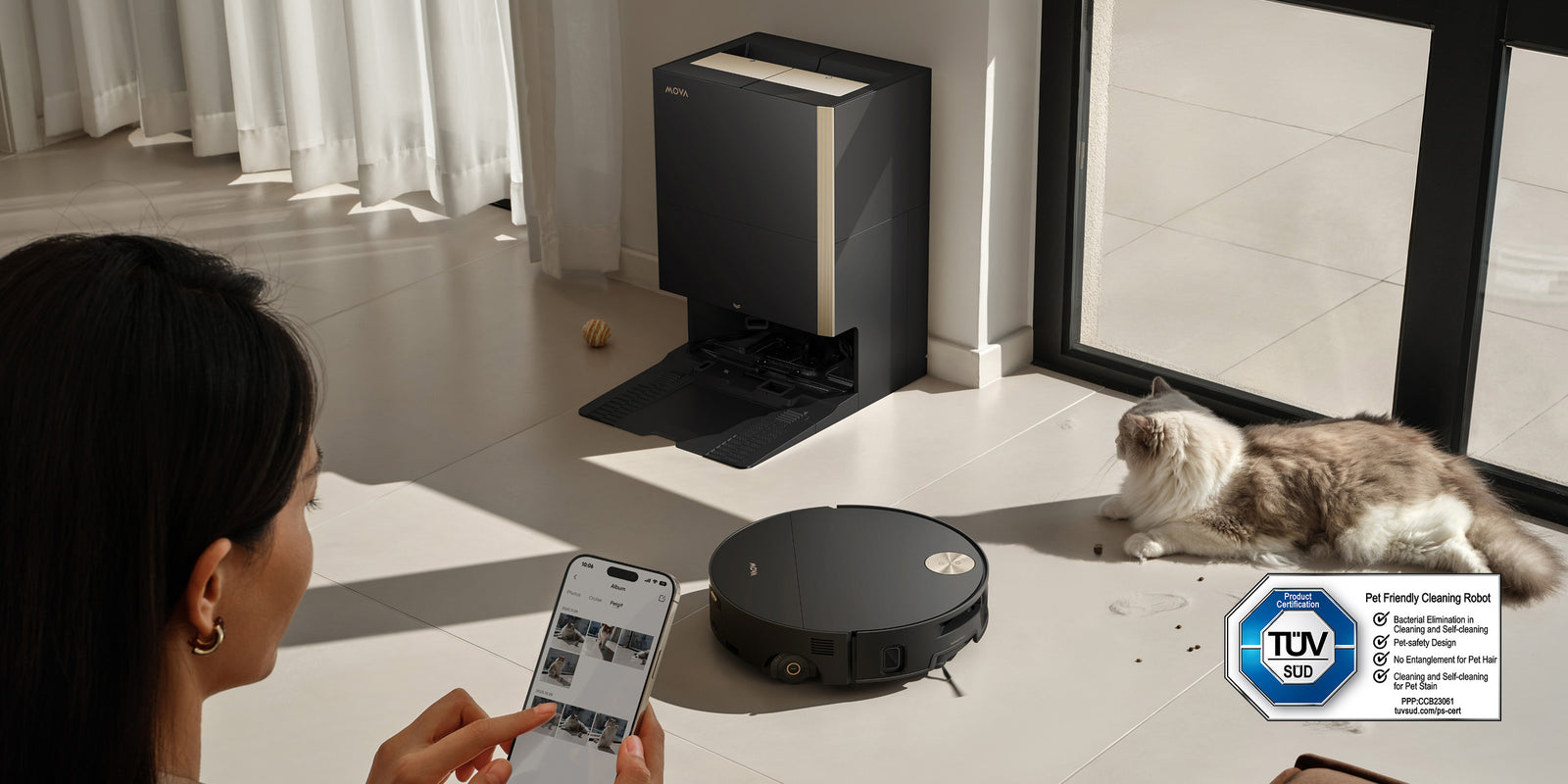 Mode IA PetMate 
Nettoie et capture l’instant - 