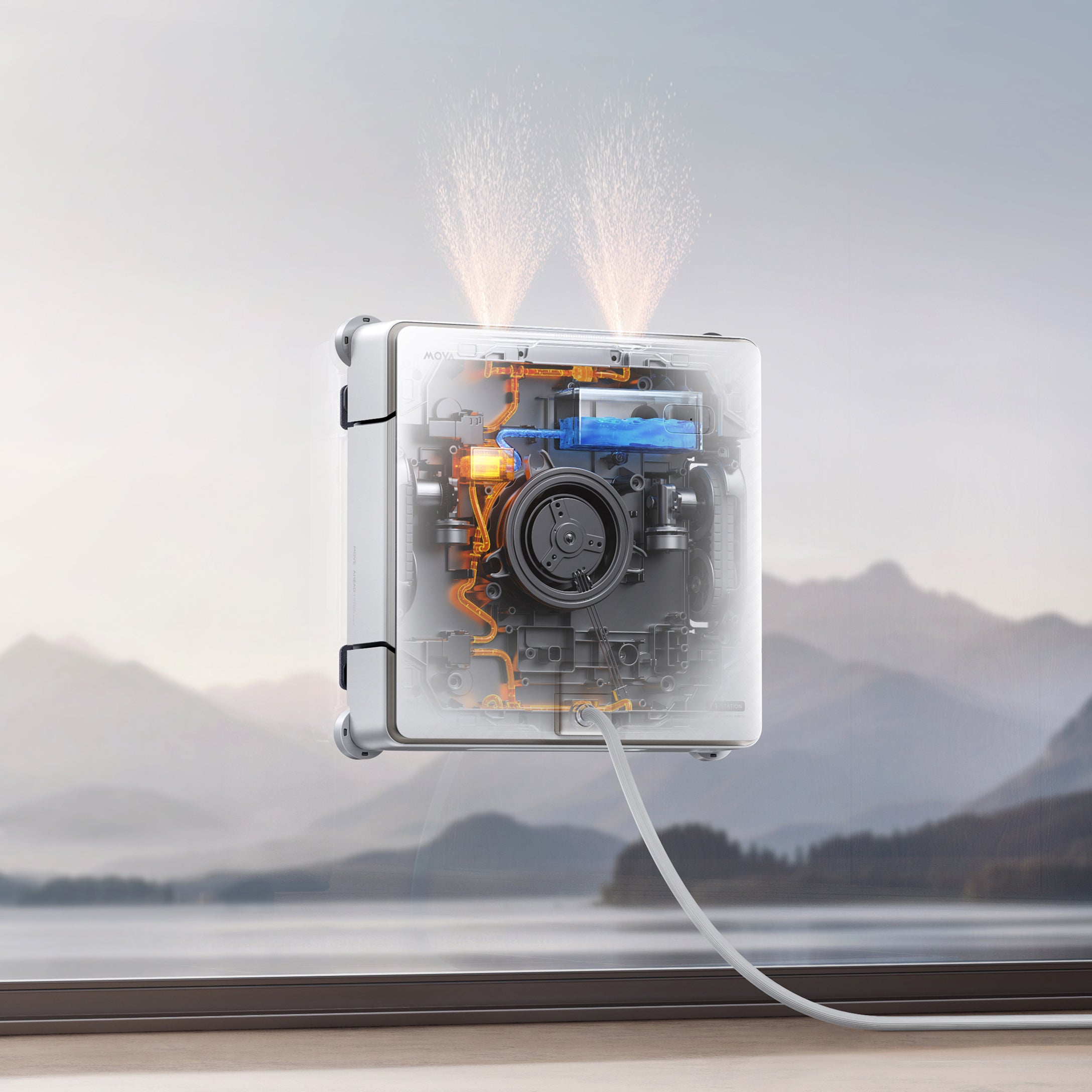 MOVA T1 Station Raamreinigingsrobot Warm water voor een zachtere, grondigere reiniging