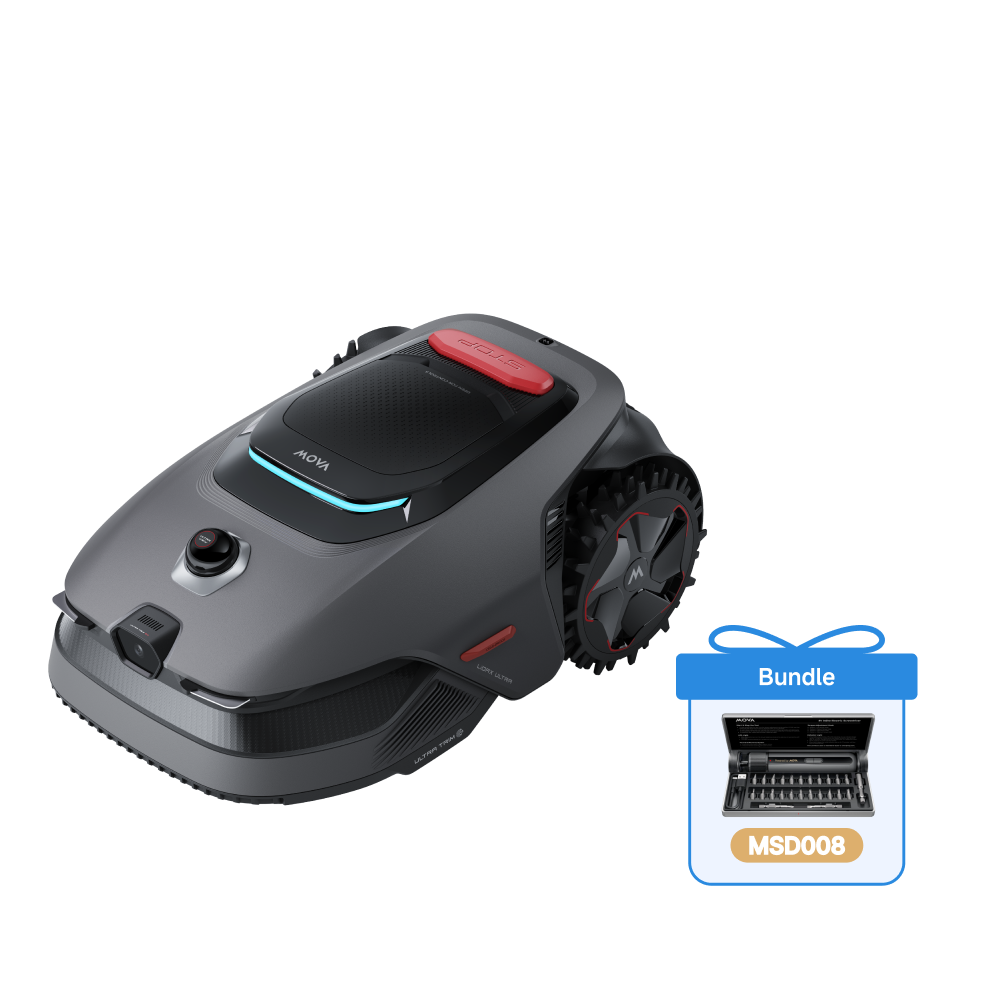 Robot Tondeuse MOVA LiDAX Ultra 1600 + MOVA Tournevis électrique MSD008 4 V