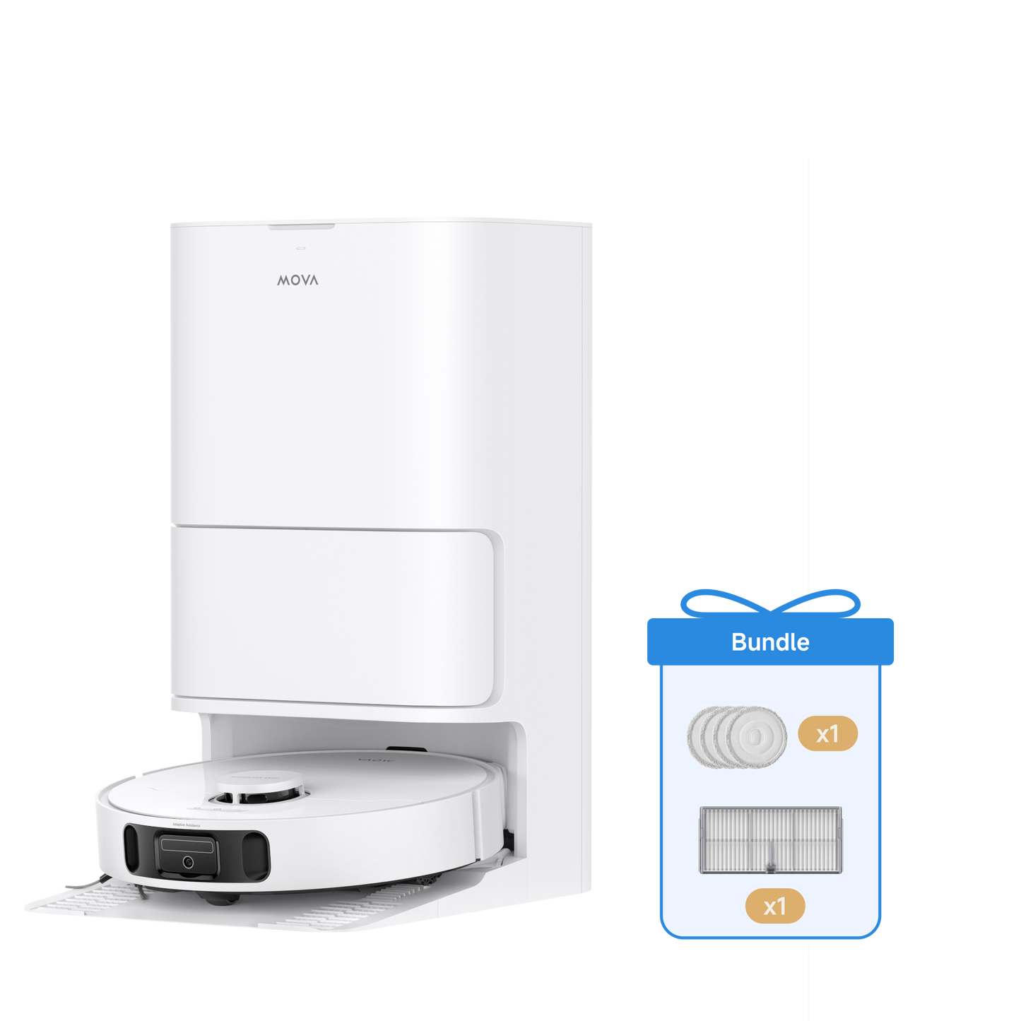 MOVA E40 Ultra Robot aspirateur + Serpillière + RFiltre de boîte à poussière