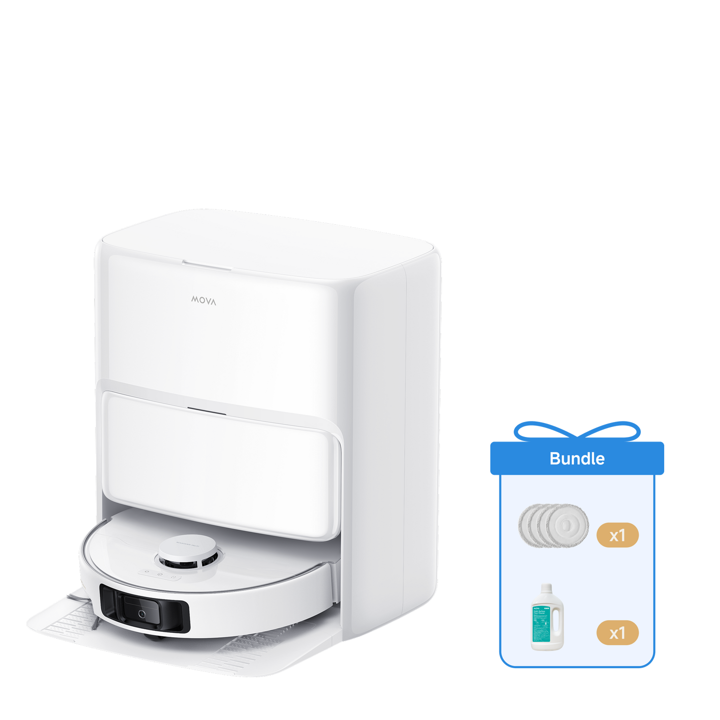 MOVA P50 Ultra Robot aspirateur + Serpillière + 1L Les Fournitures