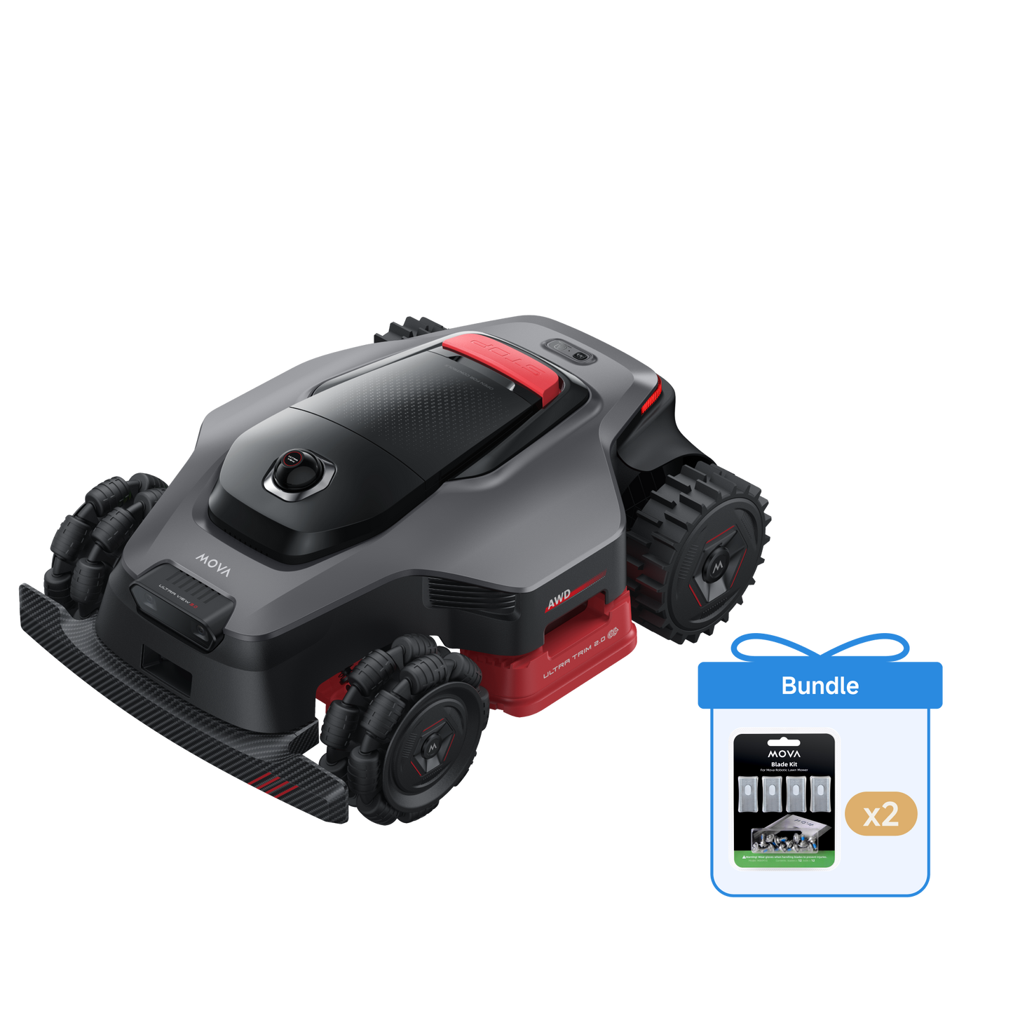 MOVA Robot tondeuse LiDAX Ultra 2000 AWD + MOVA Robot tondeuse Kit