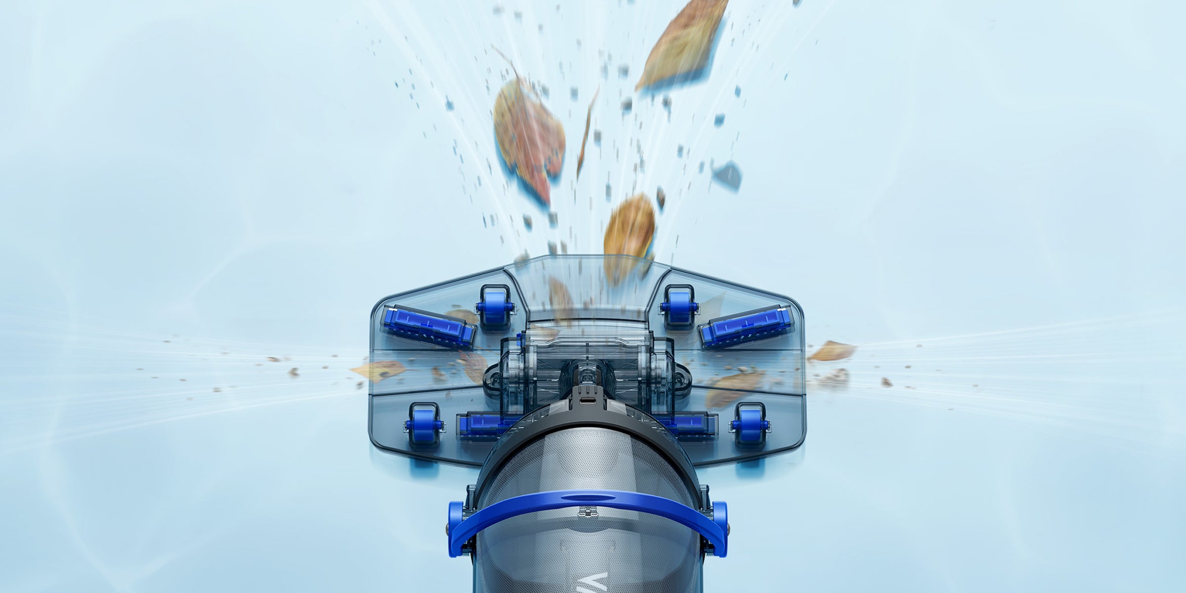 mova handler v10 tête d'aspiration transparente pour un nettoyage ciblé et impeccable