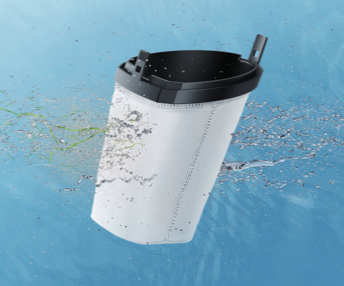 mova handler v10 sac filtre 30µm (idéal pour la vase, les algues et les cheveux)