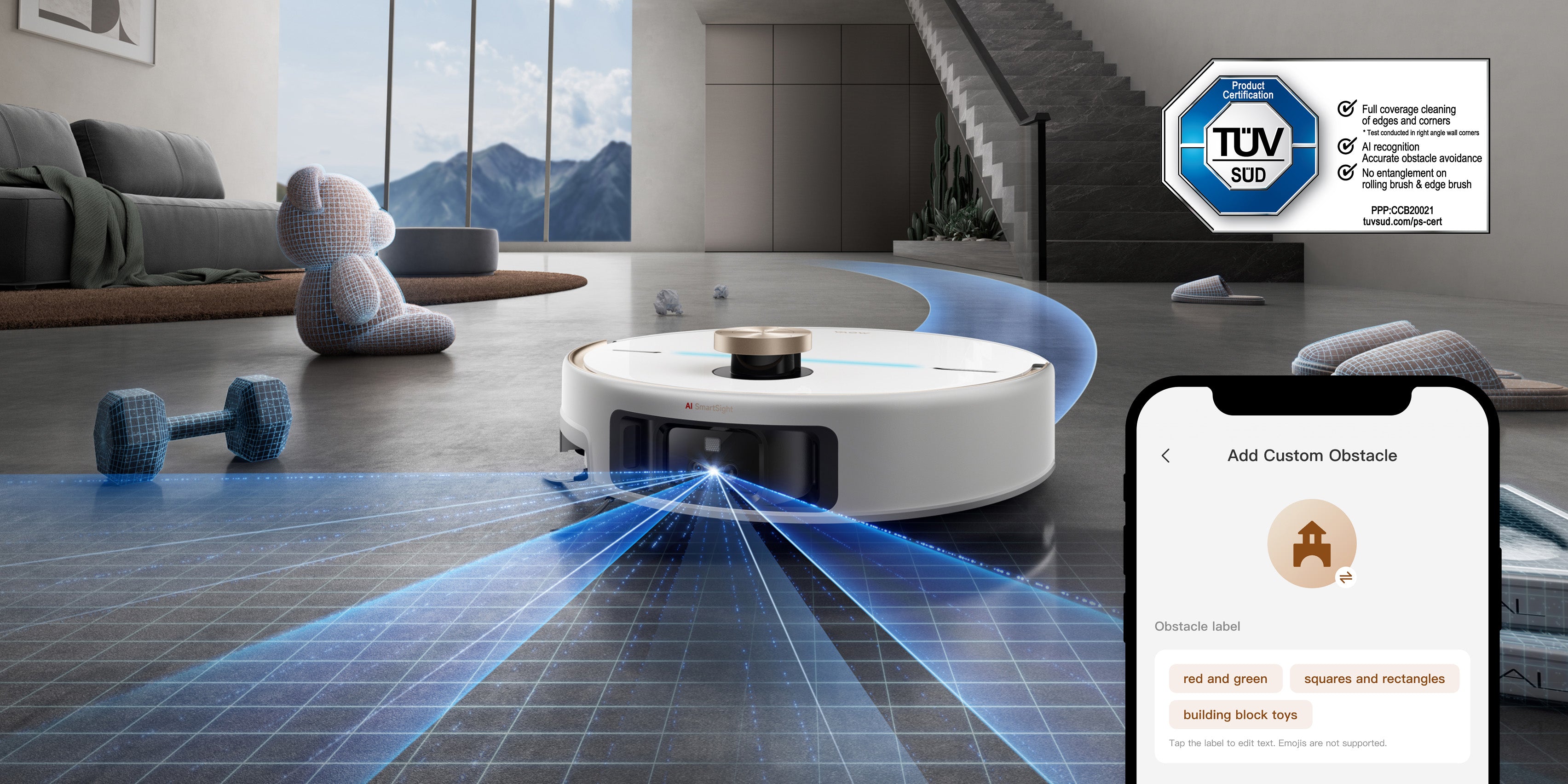 Évitement intelligent & contrôle via l’app