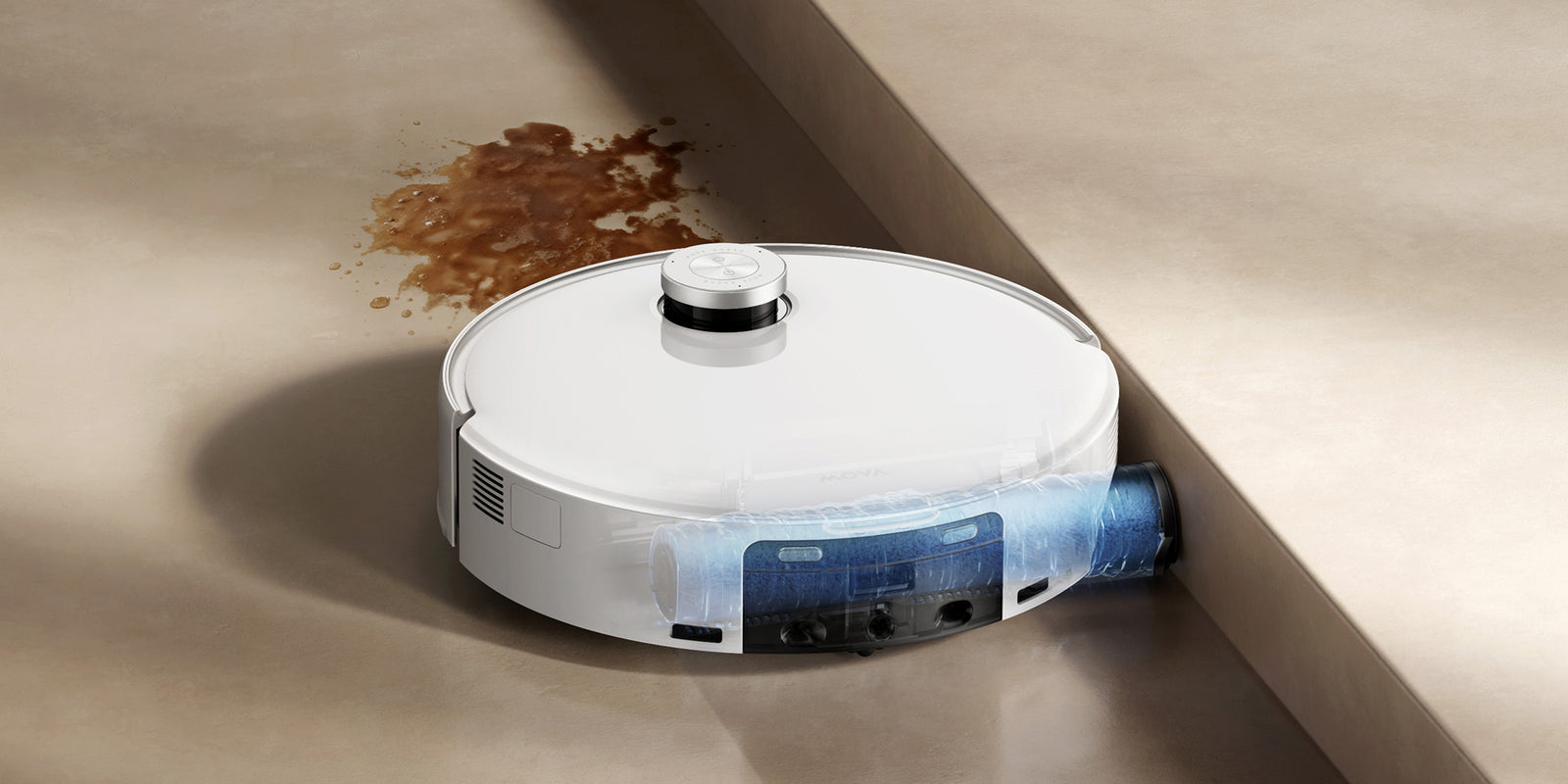 mova z60 ultra roller standalone eau fraîche, jusqu'aux bords